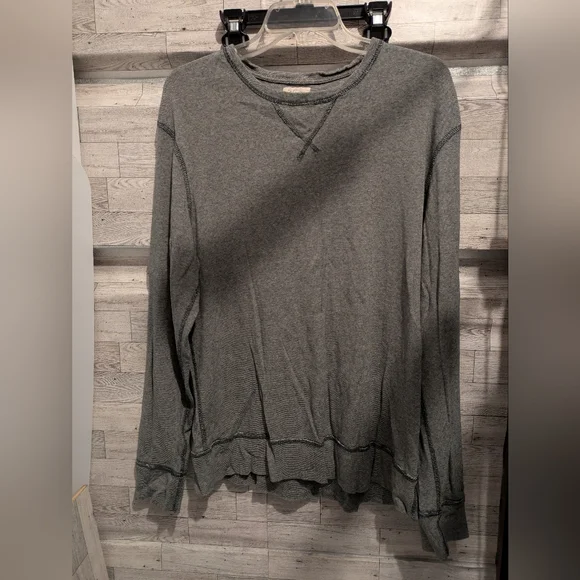 J. Crew Gray Long Sleeve Tee - Picture 2 of 5